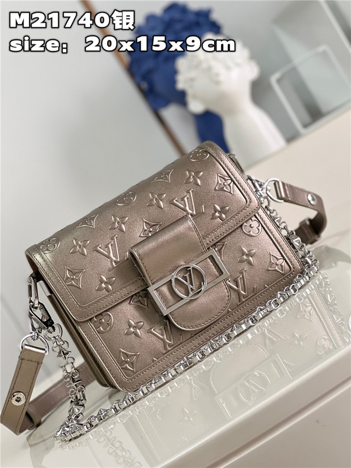 LOUIS VUITTON  루이비통 미니 도핀 라이트 골드 M21740
