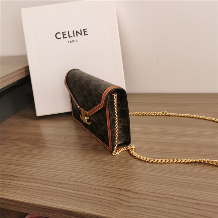 CELINE 셀린느 트리옴페 월렛 온 체인백 C10L462
