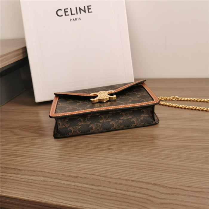 CELINE 셀린느 트리옴페 월렛 온 체인백 C10L462