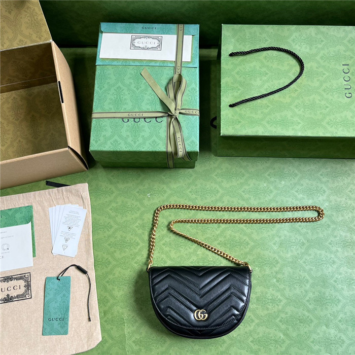 GUCCI  구찌 GG 마몬트 마틀라세 미니백 746431