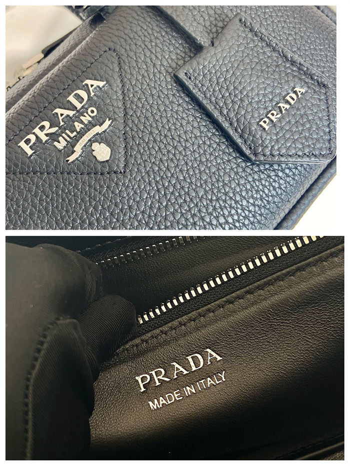 PRADA 프라다 레더 탑 핸들백 1BB102