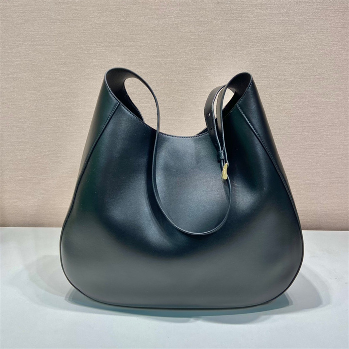 PRADA  프라다 라지 레더 브러시드 숄더백 1BC181
