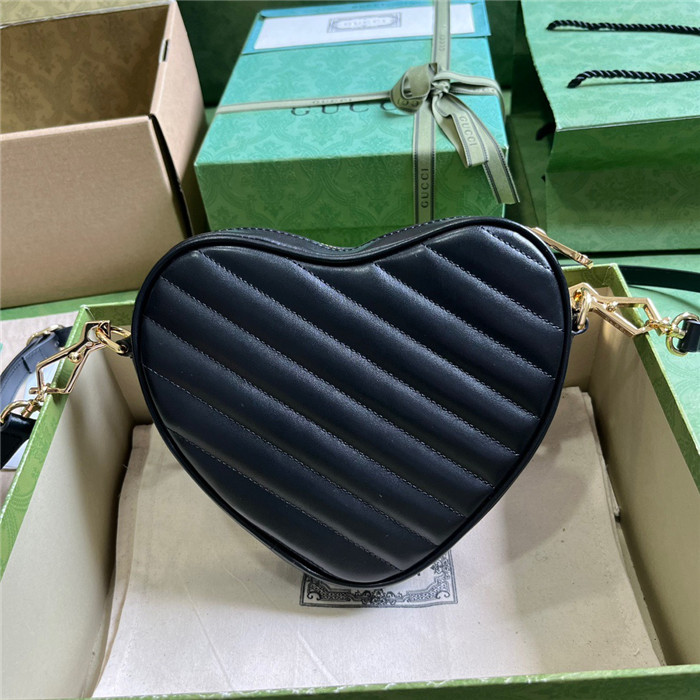GUCCI   구찌 인터로킹 G 미니 하트 숄더백 751628