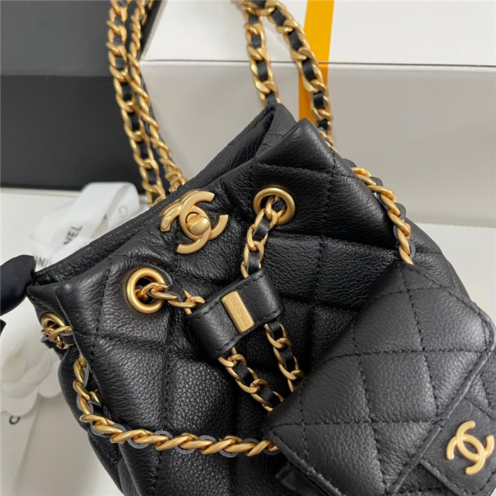 Chanel  샤넬 백참 버킷 스몰 백팩 AS3947