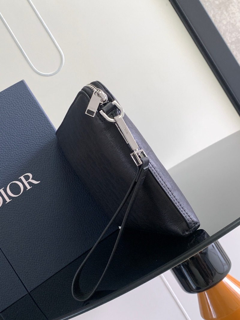 Dior 디올 오클리크 갤럭시 가죽 지퍼 파우치 클러치백