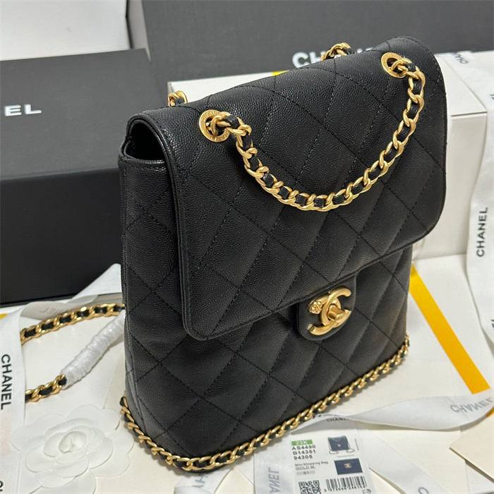 Chanel   샤넬 캐비어 체인 백팩 AS4490