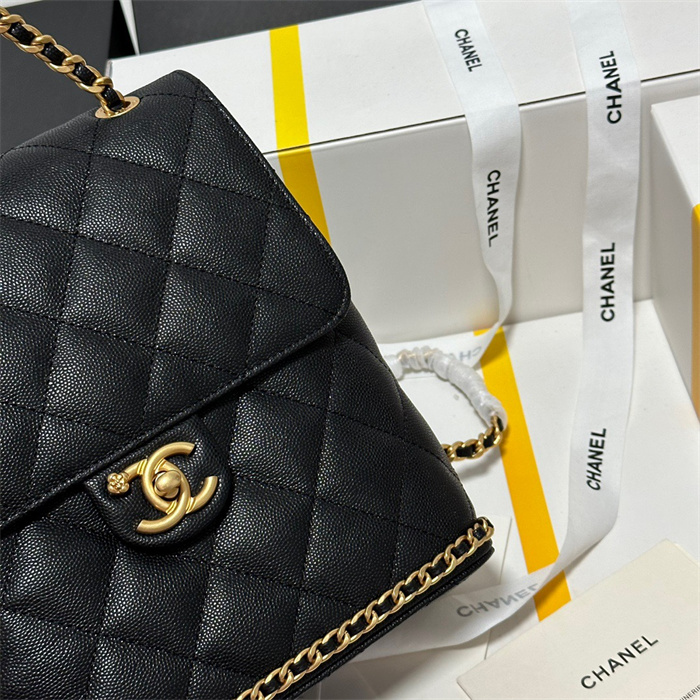 Chanel   샤넬 캐비어 체인 백팩 AS4490