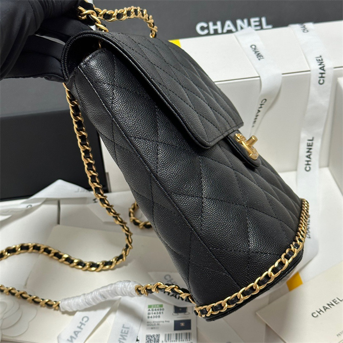Chanel   샤넬 캐비어 체인 백팩 AS4490