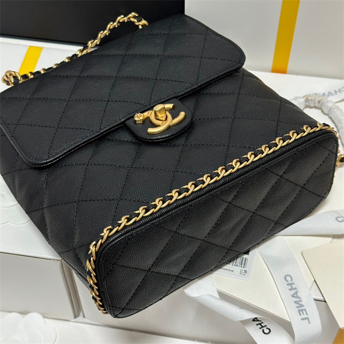 Chanel   샤넬 캐비어 체인 백팩 AS4490