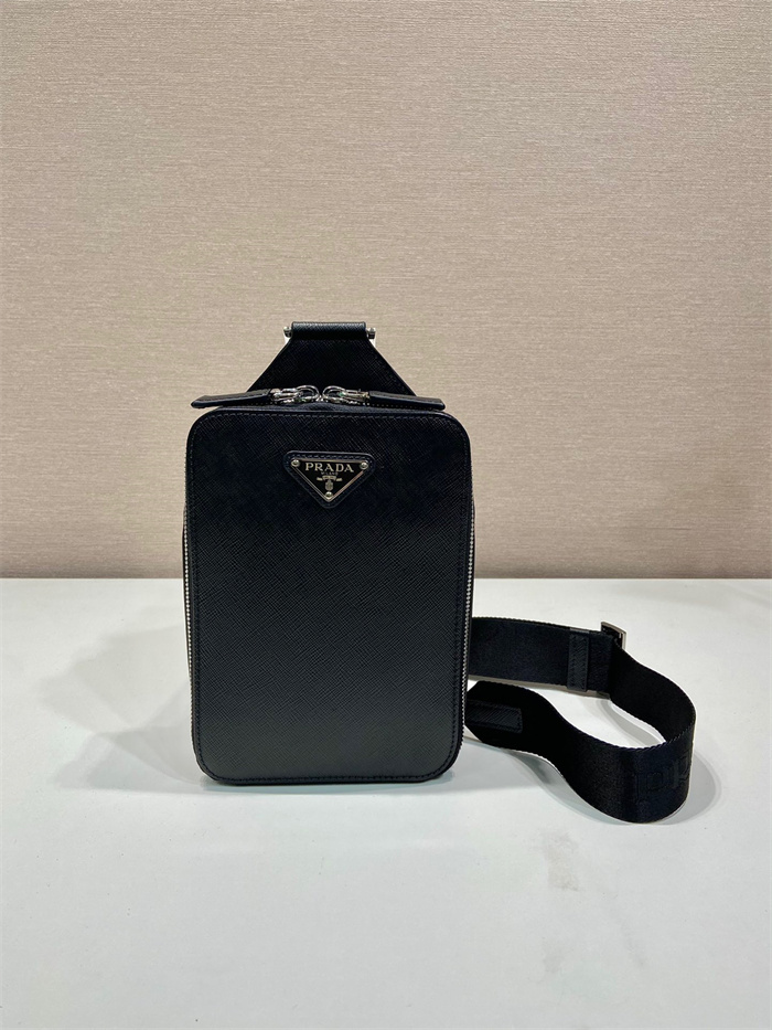 PRADA  프라다 사피아노 로고 크로스백 힙색 2VZ106