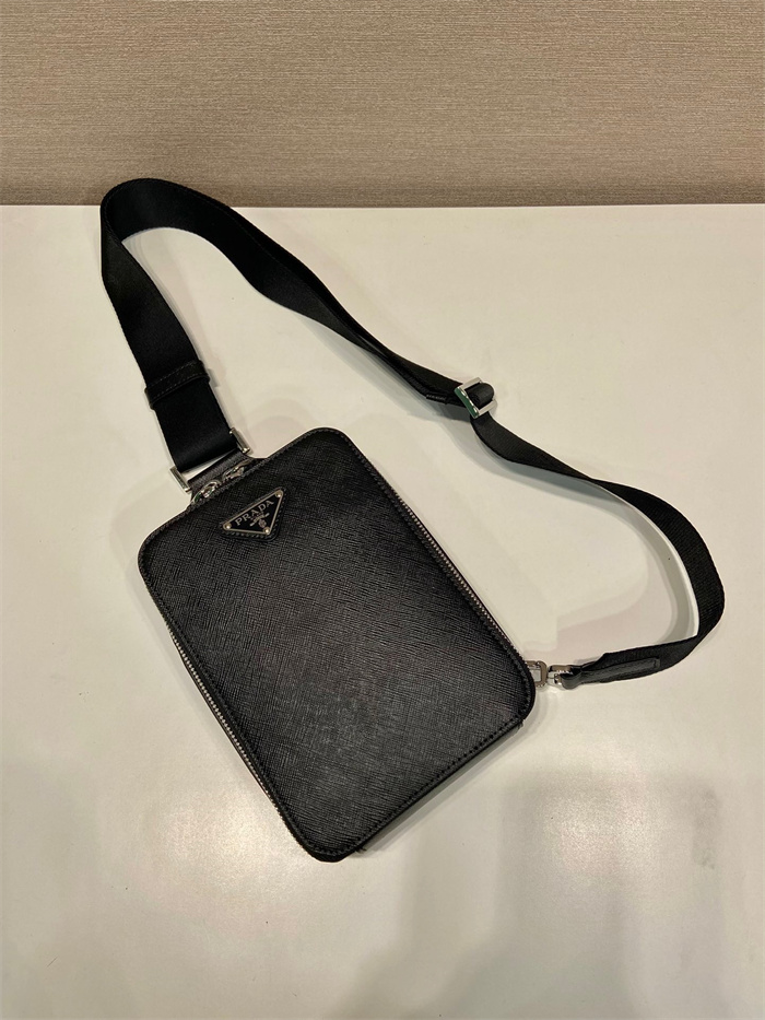 PRADA  프라다 사피아노 로고 크로스백 힙색 2VZ106