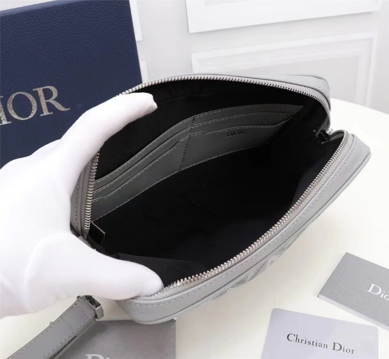 DIOR 디올 그레이 CD 다이아 토일레트리 백