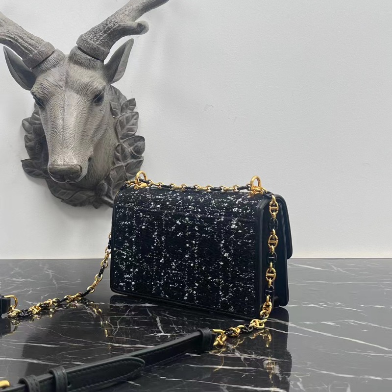 DIOR 디올 미스 카로 트위드 미니백