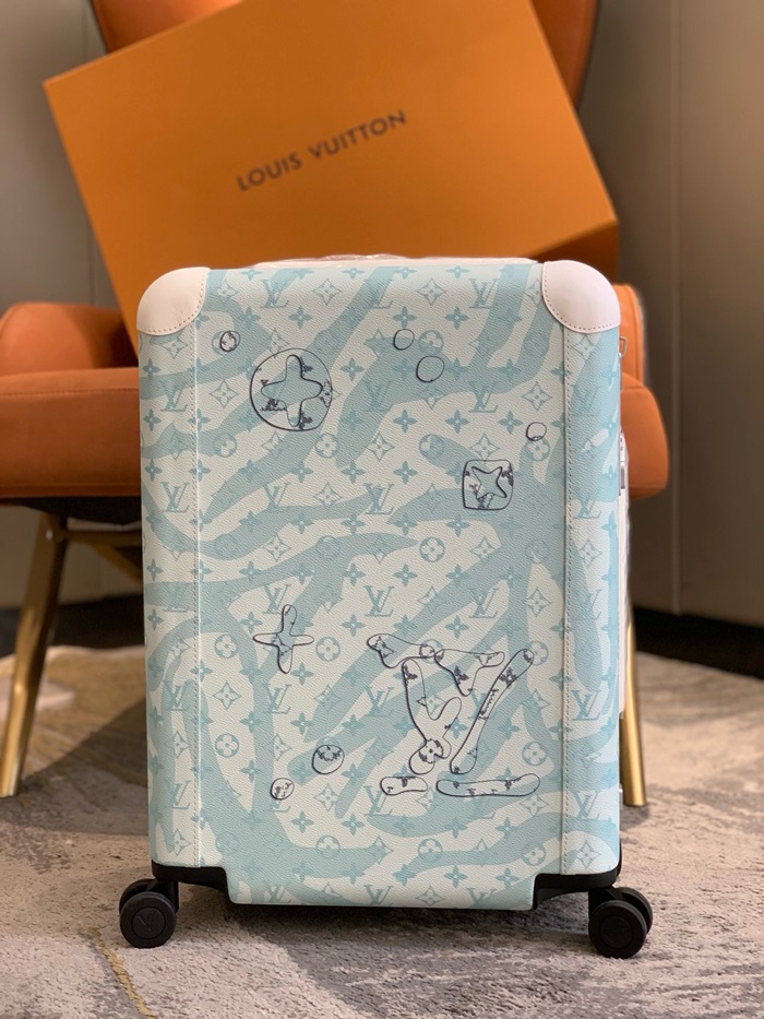 LOUIS VUITTON  루이비통 호라이즌 55 블루 캐리어