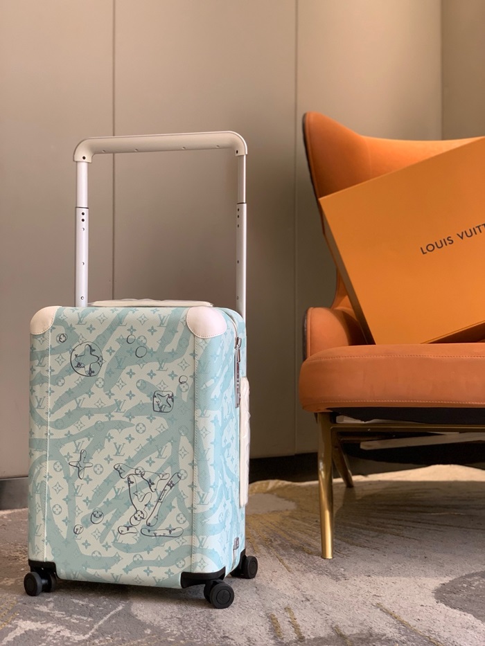 LOUIS VUITTON  루이비통 호라이즌 55 블루 캐리어