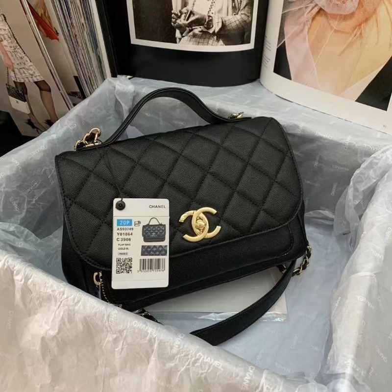 CHANEL 샤넬 비즈니스 어피니티 탑 클래식플랩 핸들백