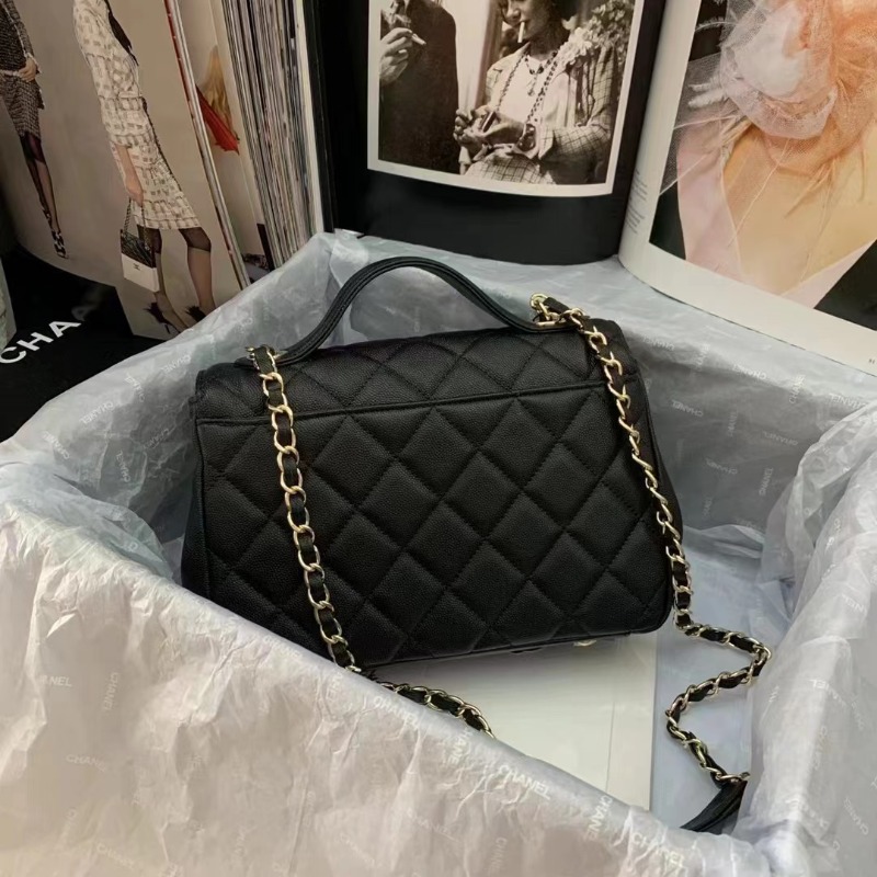 CHANEL 샤넬 비즈니스 어피니티 탑 클래식플랩 핸들백