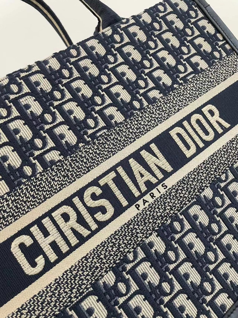 DIOR 디올 자카드 오블리크 북토트백