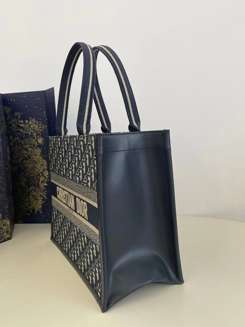 DIOR 디올 자카드 오블리크 북토트백