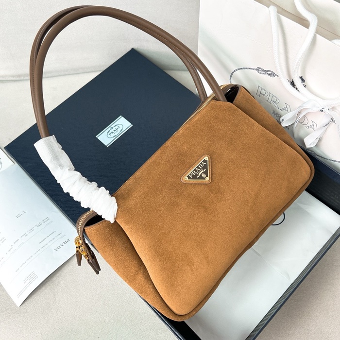 PRADA 프라다 여성 탄 호보 백