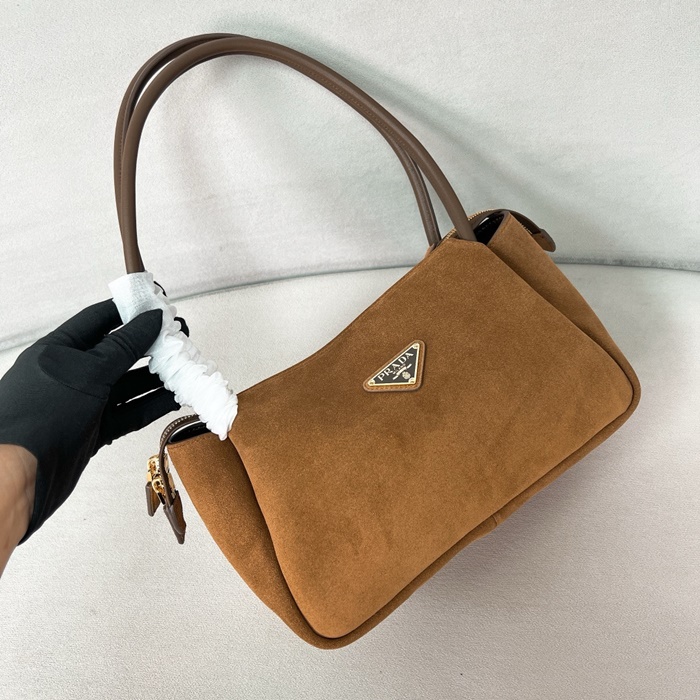 PRADA 프라다 여성 탄 호보 백