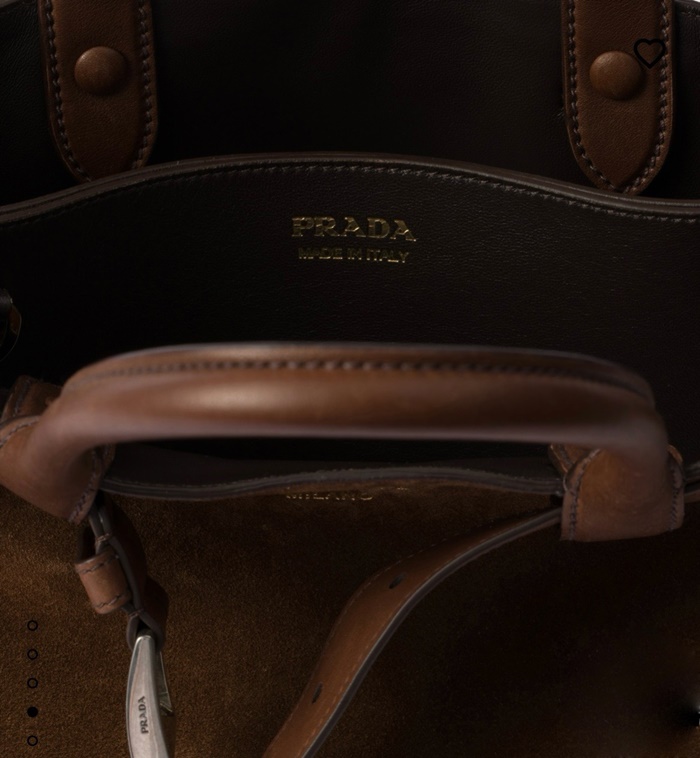 PRADA 프라다 여성 더블 벨트 토드백