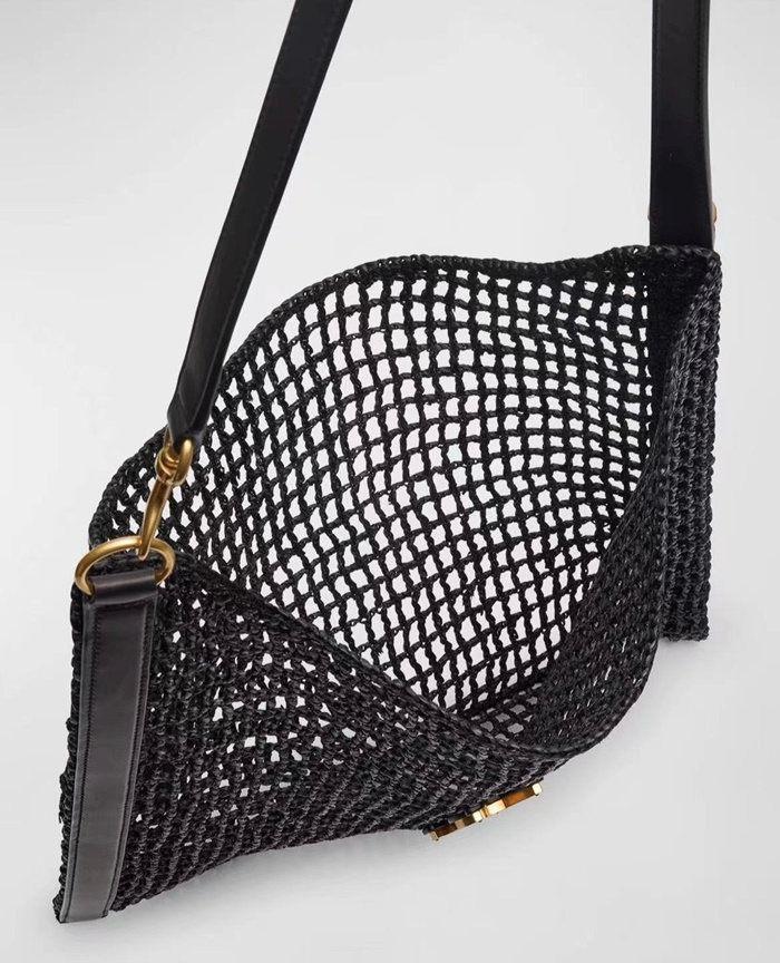 Saint Laurent 입생로랑 여성 라피아 옥살리스 백