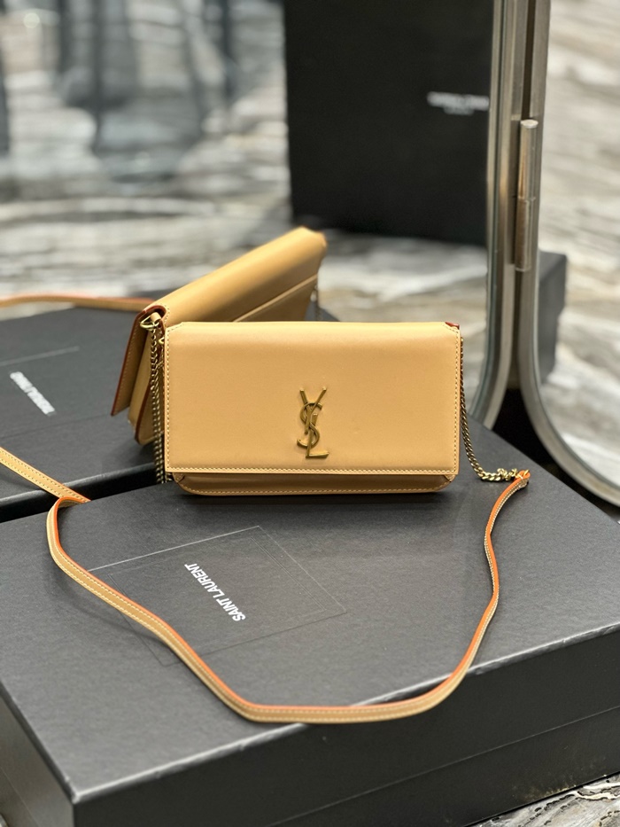 Saint Laurent 입생로랑 여성 모노그램 체인 폰 홀더