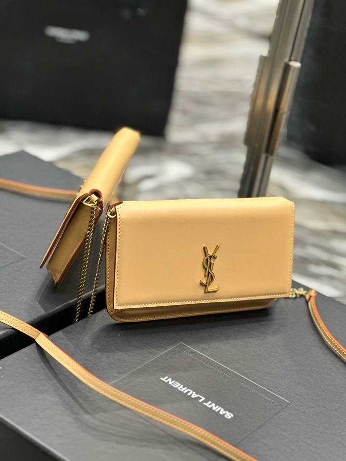 Saint Laurent 입생로랑 여성 모노그램 체인 폰 홀더