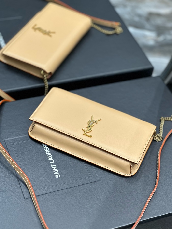Saint Laurent 입생로랑 여성 모노그램 체인 폰 홀더