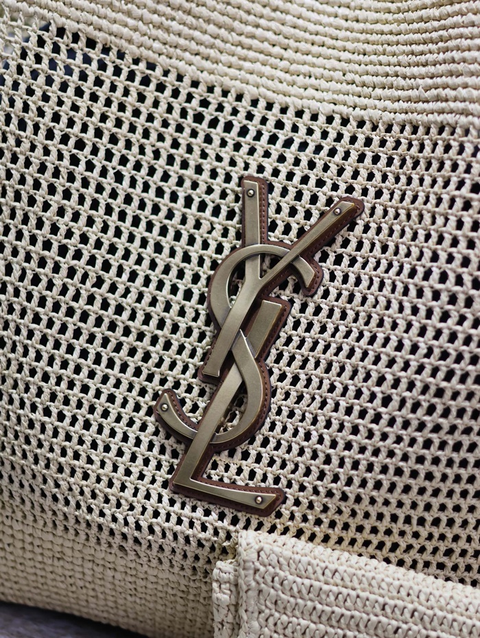 Saint Laurent  입생로랑 여성 라피아 크로셰 쇼퍼백
