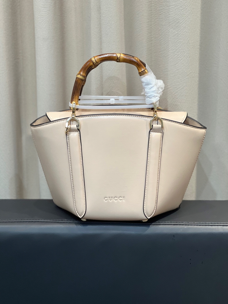 GUCCI 구찌 뱀부 탑 핸들 스몰 토트백