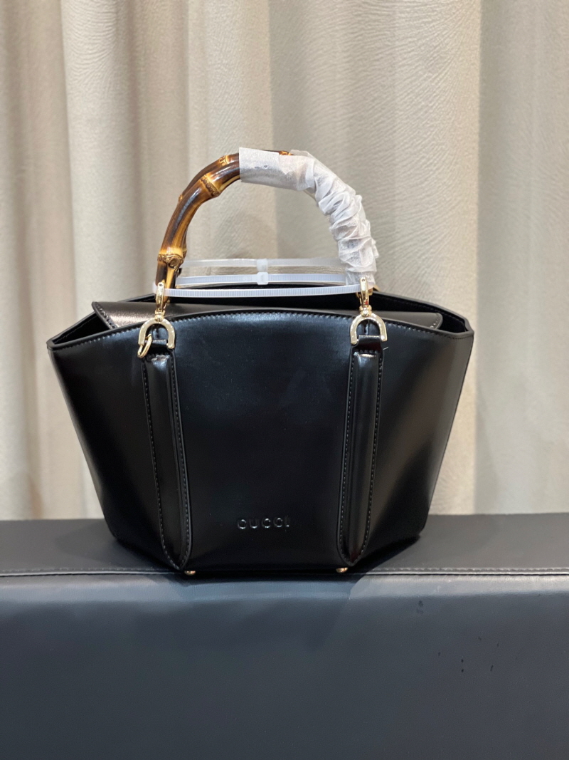 GUCCI 구찌 뱀부 탑 핸들 스몰 토트백