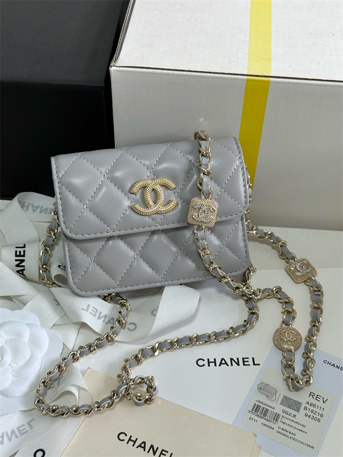CHANEL 샤넬 크로스백 12CM AS96111 2024/신상 블랙,그레이,화이트 3color