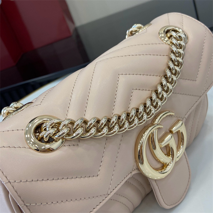 GUCCI 구찌 GG 마몽 마틀라세 미니, 스몰 숄더백 446744 2024/신상
