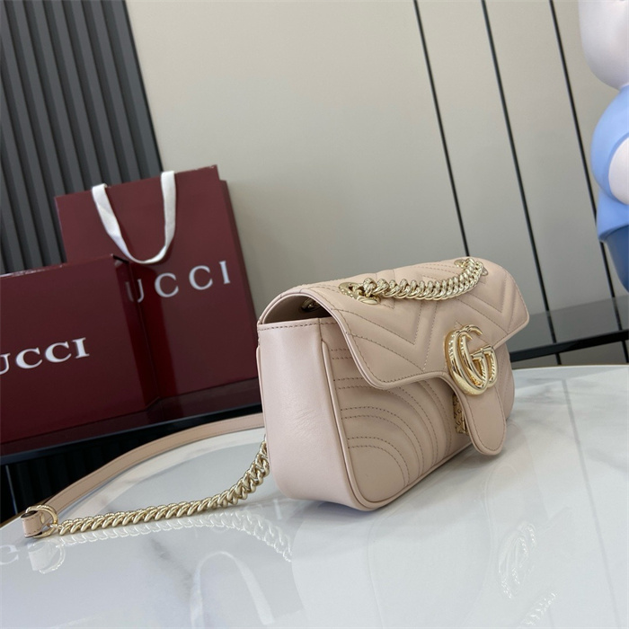 GUCCI 구찌 GG 마몽 마틀라세 미니, 스몰 숄더백 446744 2024/신상