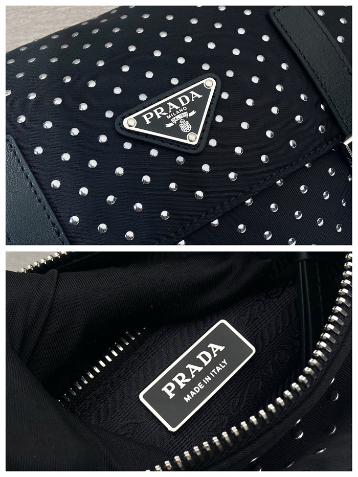 PRADA 프라다 스터드 리나일론 숄더백 1BD382 2024/신상