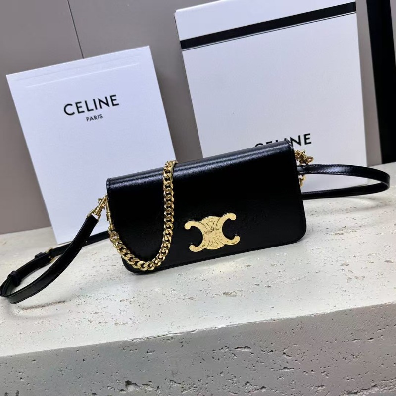 CELINE 셀린느 트리오페 멀티 포쉐트 샤이니 카프스킨