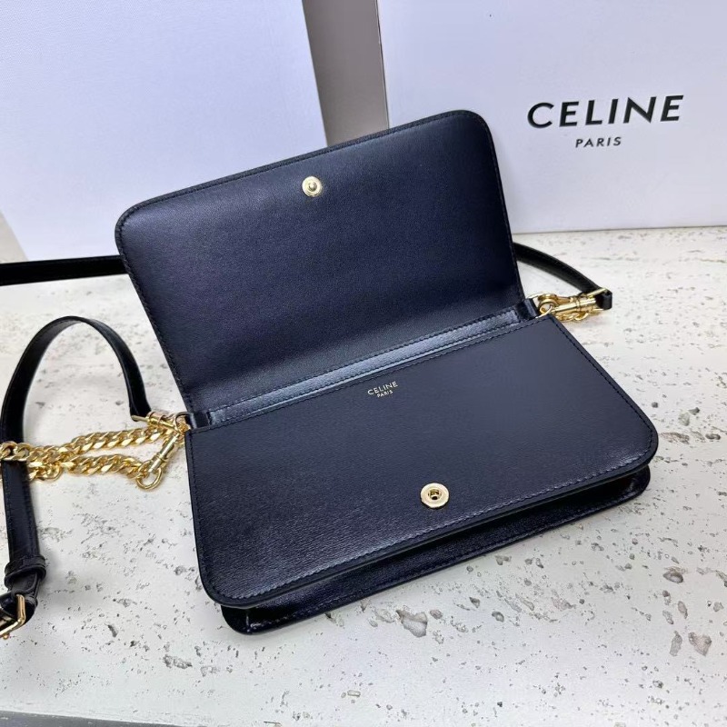 CELINE 셀린느 트리오페 멀티 포쉐트 샤이니 카프스킨