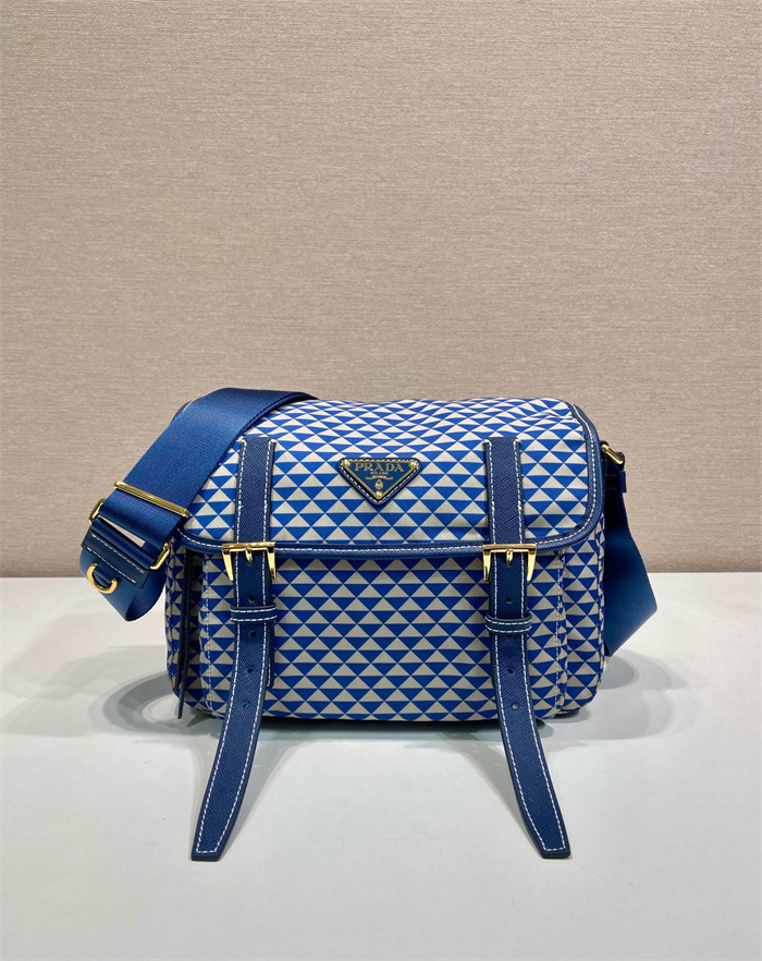 PRADA 프라다 삼각 로고 심볼 자수 리나일론 숄더백 1BD383 2025/신상 3COLOR