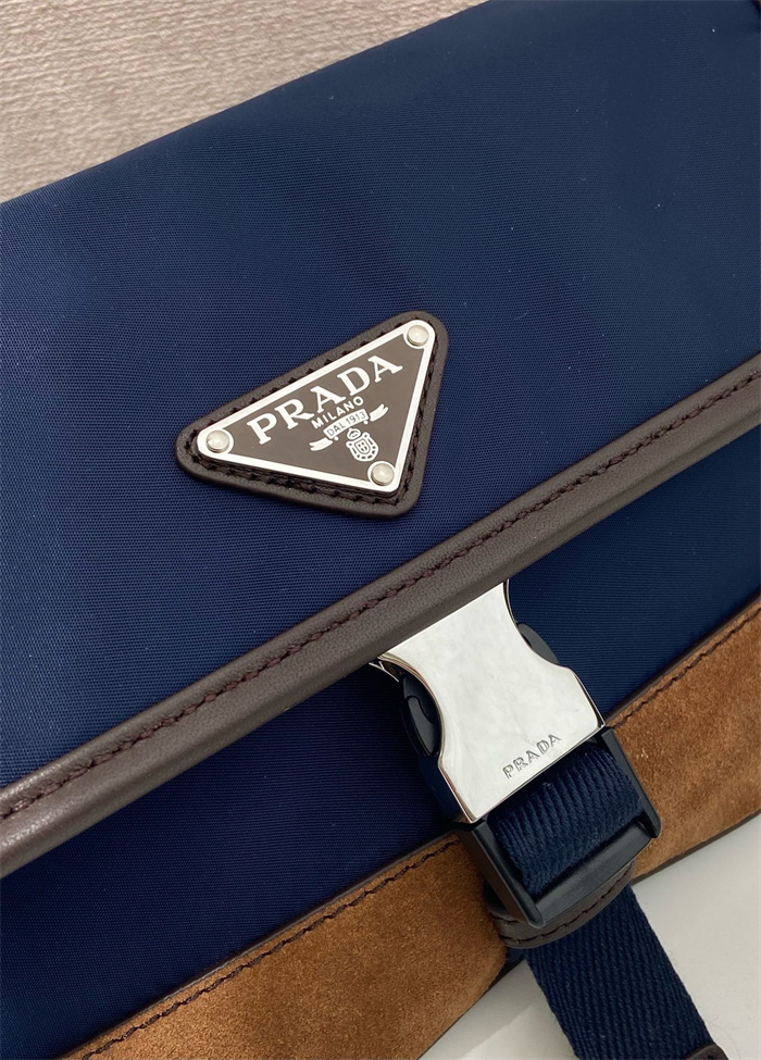 PRADA 프라다 리나일론 앤 레더 숄더백 2VH176