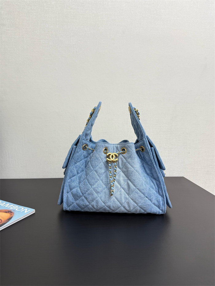 CHANEL 샤넬 데님 버킷백 AS5236