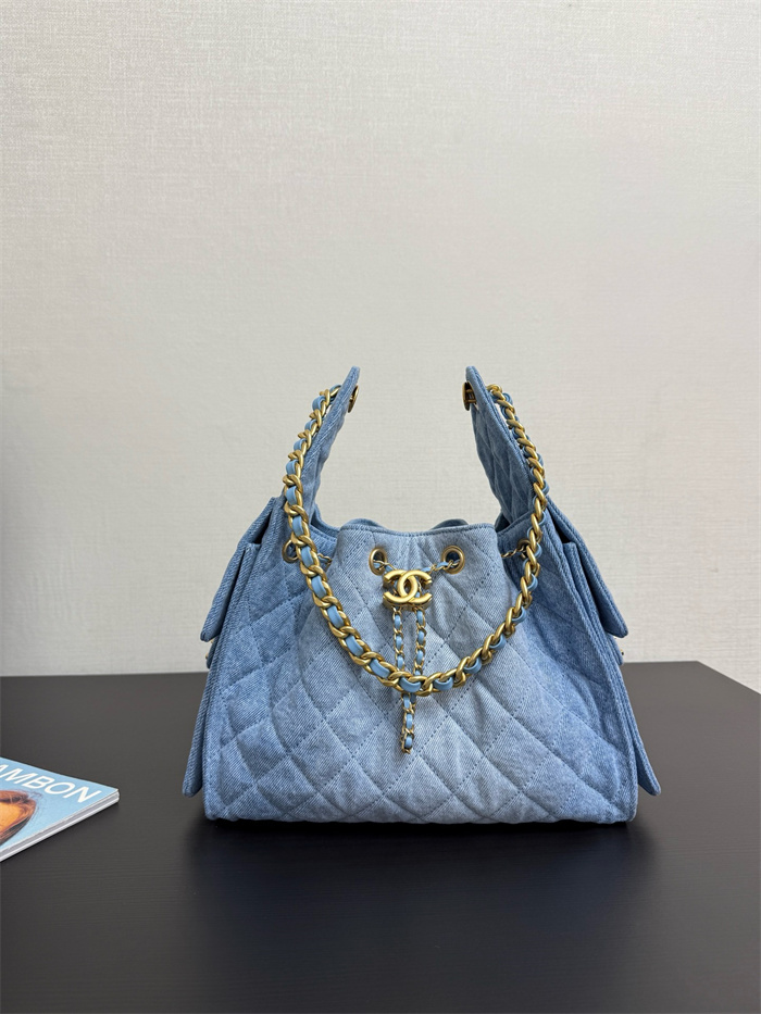 CHANEL 샤넬 데님 버킷백 AS5236