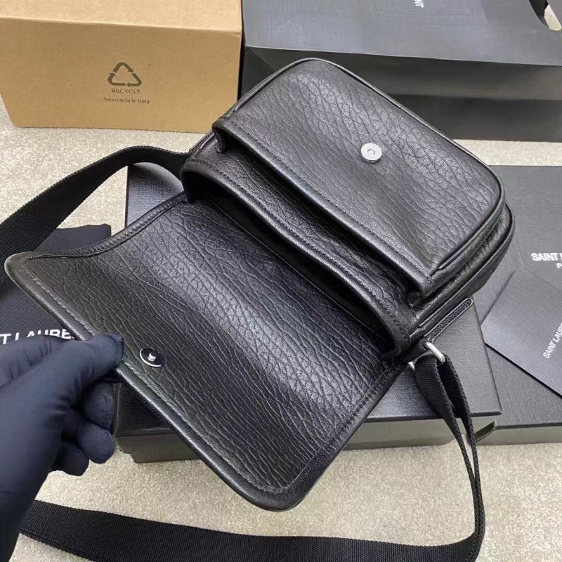SAINT LAURENT 생로랑 카산드라 그레인 레더 니키백