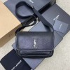 SAINT LAURENT 생로랑 카산드라 그레인 레더 니키백