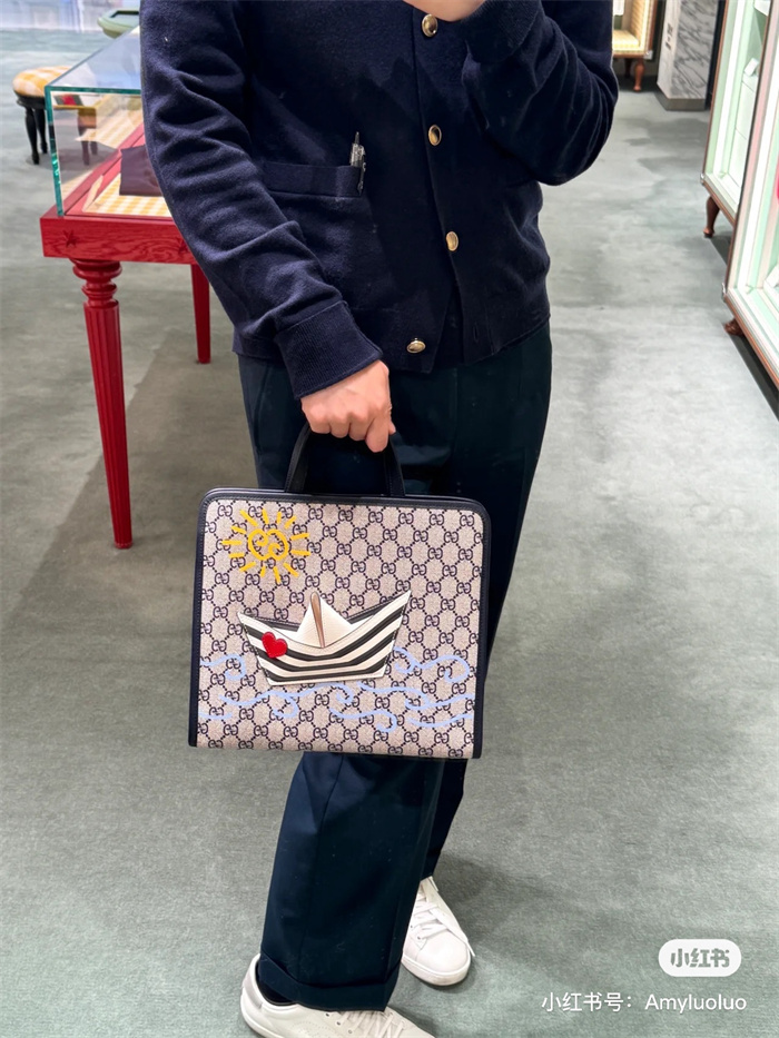 GUCCI 구찌 GG 프린트 토트백 814043