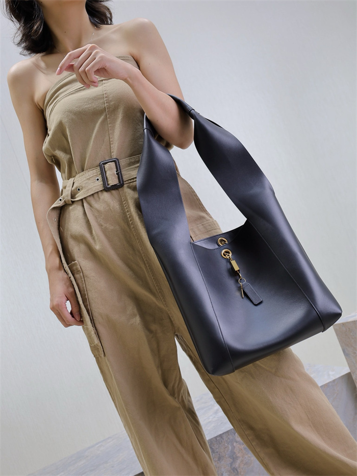 SAINT LAURENT 생로랑 탠저 레더 호보백 773686