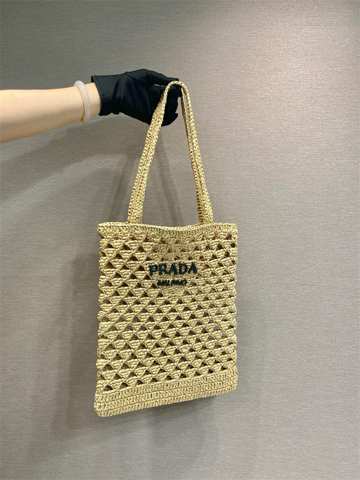 PRADA 프라다 우븐 크로쉐 토트백 1BG493