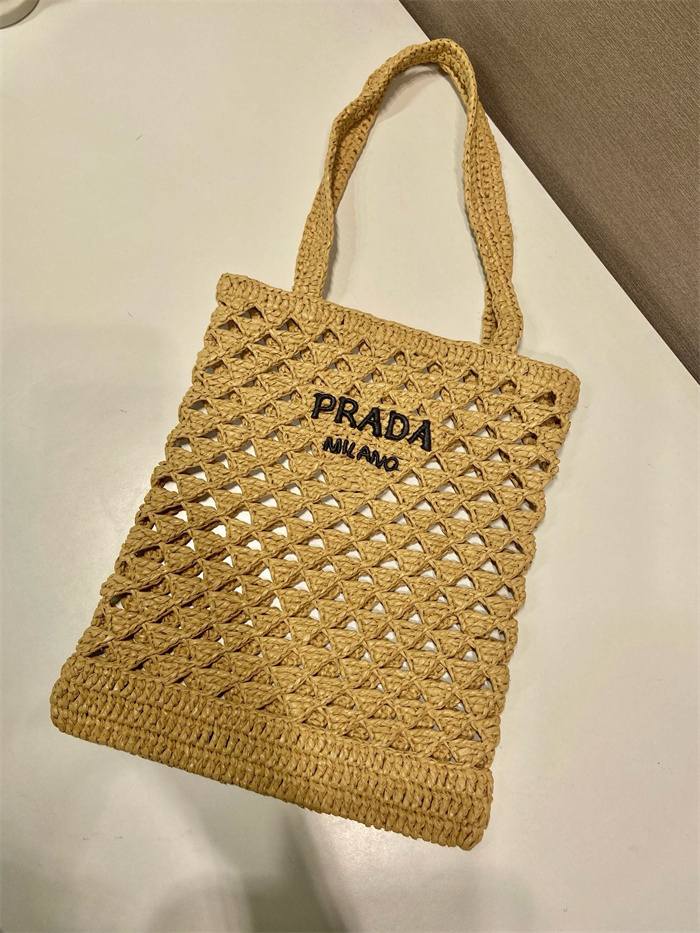 PRADA 프라다 우븐 크로쉐 토트백 1BG493