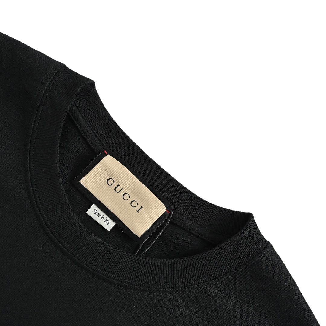 GUCCI 23SS 쇼트 슬리브 스파이더 웹 프린트 화이트
